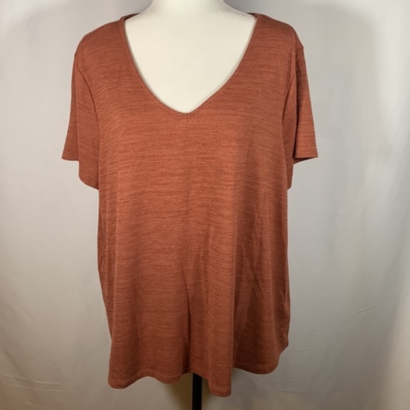 Ricki’s Basics Mauve Pink/Brown T-Shirt - Picture 1 of 8